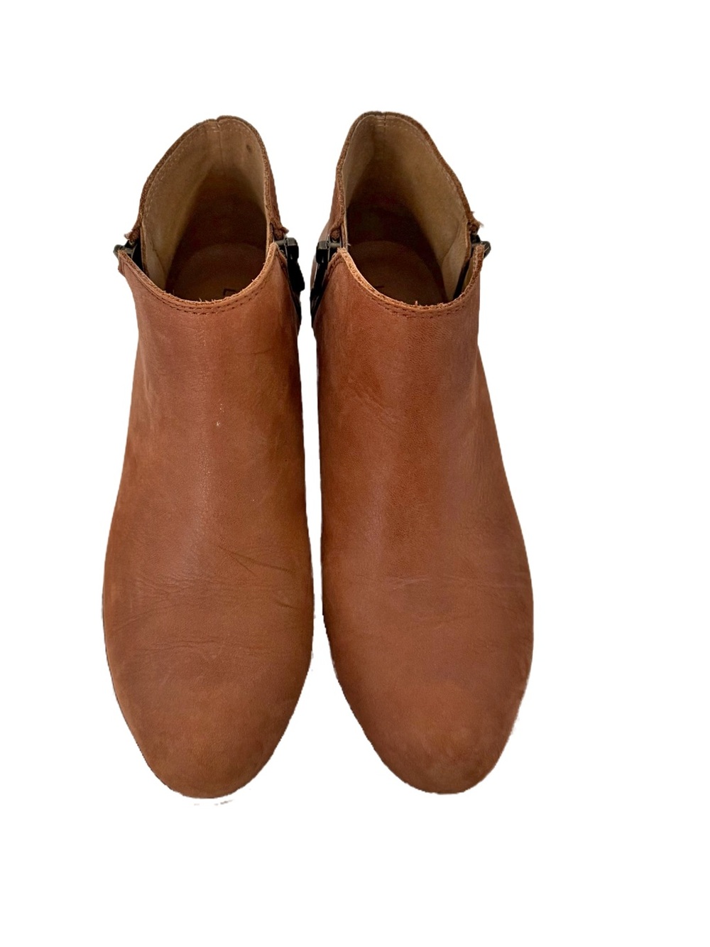 Lucky Brand LP Burklee Brown Leather Ankle Booties - Picture 8 of 8